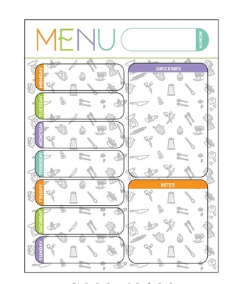 Cuaderno de notas magnético horizontal del borrado del refrigerador del planificador seco de la comida X 16,9 13inch