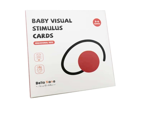 3-6 los meses de estímulo visual recién nacido cardan tarjetas blancos y negros del contraste