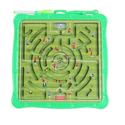 pequeño juego de campo magnético de Maze Board Puzzle Ball Football de los niños