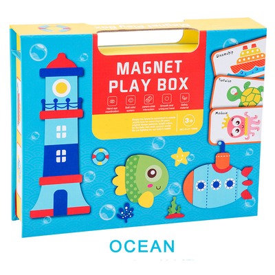 Preescolar animal magnético del océano del rompecabezas del niño educativo que aprende los juguetes para 6 años
