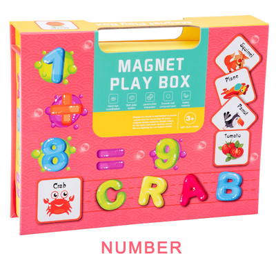 Libro magnético del rompecabezas del reconocimiento preescolar del número para los niños de 3 años