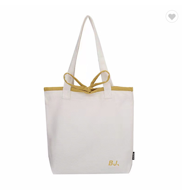 16Oz lona llana no tejida Tote Bags Reusable Shopping Bag Logo Printed