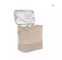 Cruz de lino del color del cemento del OEM - impresión de la transferencia de calor del bolso del almuerzo del cuerpo