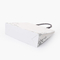Bolso de papel de encargo del regalo de Matt Glossy Laminated White Art con las manijas para las compras