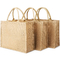 Embalaje impreso reutilizable de las compras de Tote Burlap Bag For Grocery de los bolsos del yute