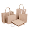 Embalaje impreso reutilizable de las compras de Tote Burlap Bag For Grocery de los bolsos del yute