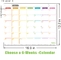 Calendario semanal magnético del planificador de Whiteboard para el refrigerador