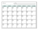 Tablero seco del borrado del calendario del planificador mensual magnético horizontal grueso del refrigerador X 16,9 13inch