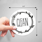 Lavaplatos sucio personalizado Clean Sign Target del círculo del imán