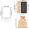 Sacos de lino impresos modificados para requisitos particulares de la arpillera del lazo del almacenamiento de los bolsos del yute