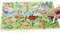 Rompecabezas magnético de madera Maze Board Game Educational Toys del tráfico de ciudad de los niños