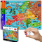 Mapa de Europa del color rompecabezas de papel de 1000 pedazos para las familias de los adultos de las adolescencias de los niños 12+