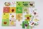 Los niños suelan juegos educativos del rompecabezas de la fruta del alfabeto